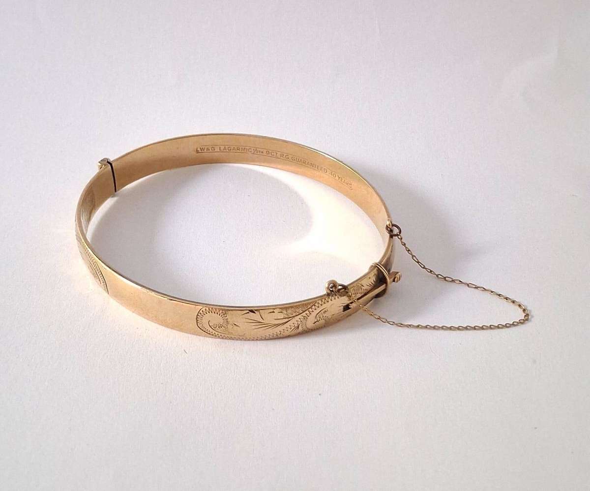 1/5th 9carat GOLD METAL CORE BRACELET ESTIMATE 3,8g 9ct