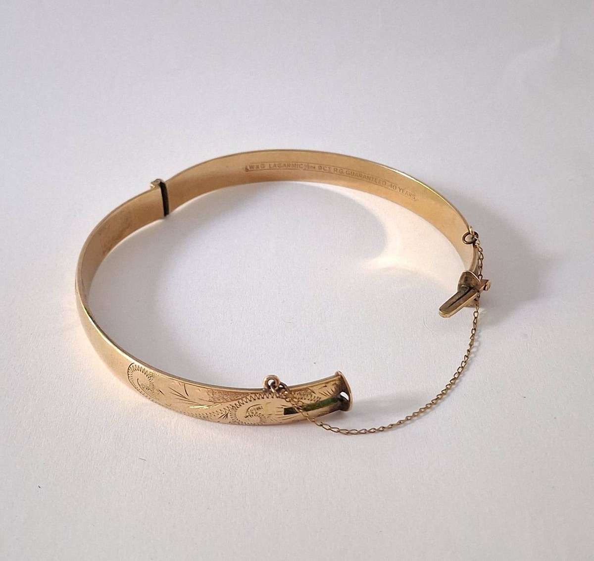 1/5th 9carat GOLD METAL CORE BRACELET ESTIMATE 3,8g 9ct