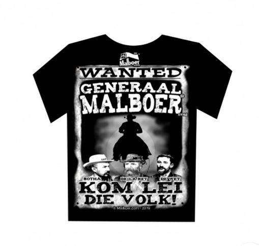 Malboer Generaal Black TShirt (Size 2XL)