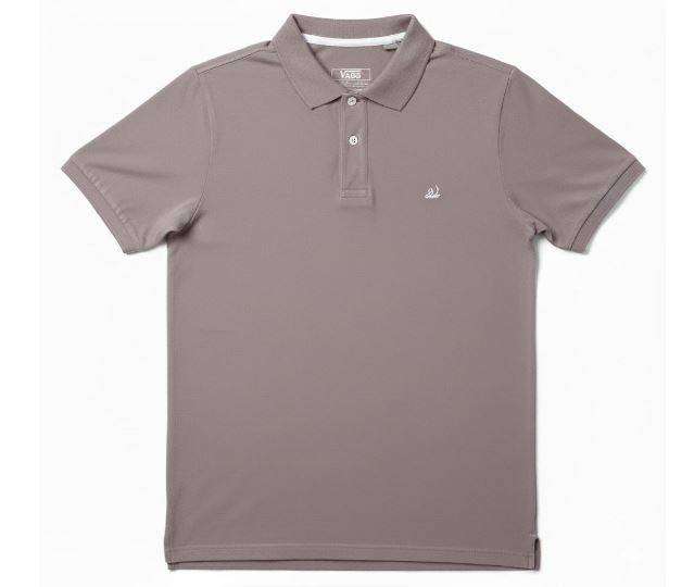 Kakiebos Piqué Golfer with Rib Collar (Size S)