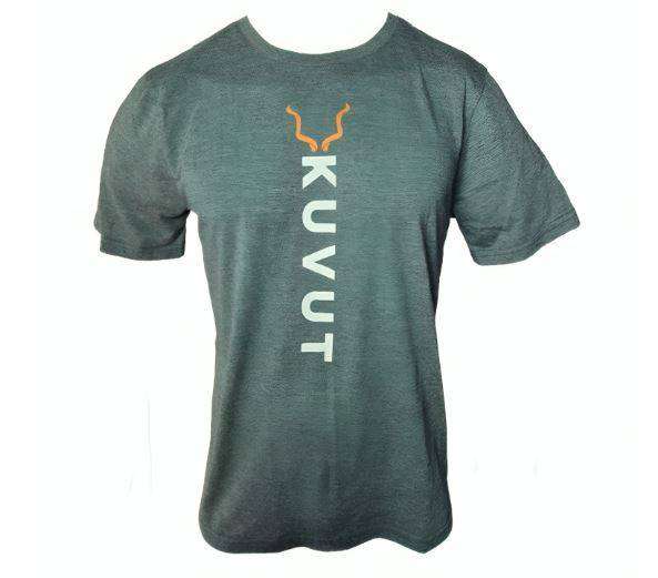 KuVut Minimalist Adventure Green Melange TShirt Size M