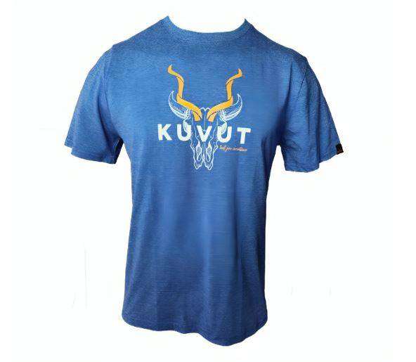 KuVut Skull Heritage Royal Melange T-Shirt Size 2XL