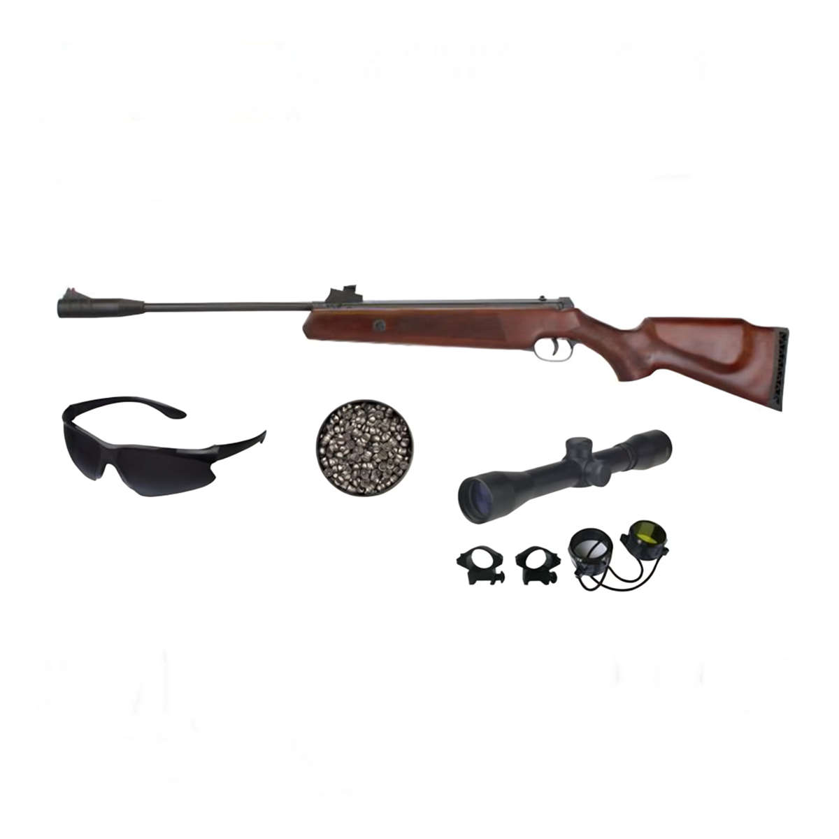 Beeman Jackal 2066 Spring Air Rifle  5.5mm, Wooden Stock