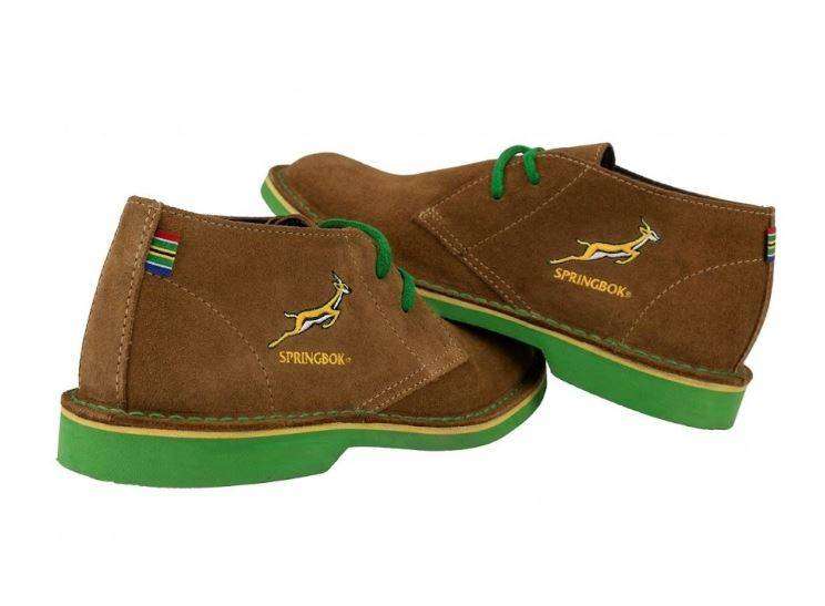 Lowveld Veldskoen Heritage Springbok - Green Sole - UK 5