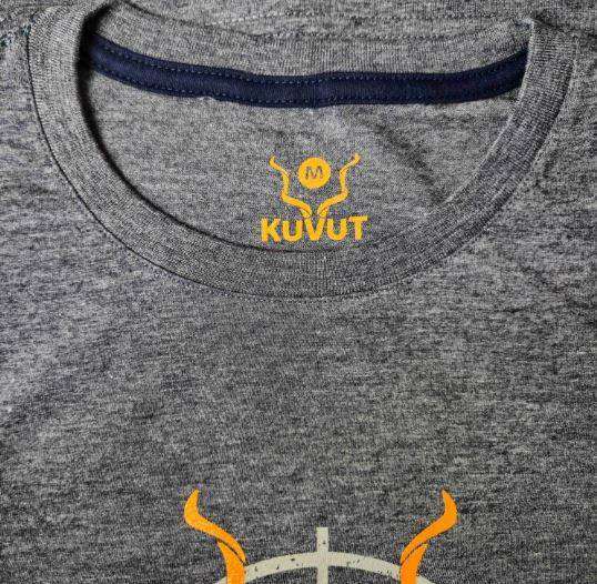 KuVut Target Navy Melange T-Shirt Size S