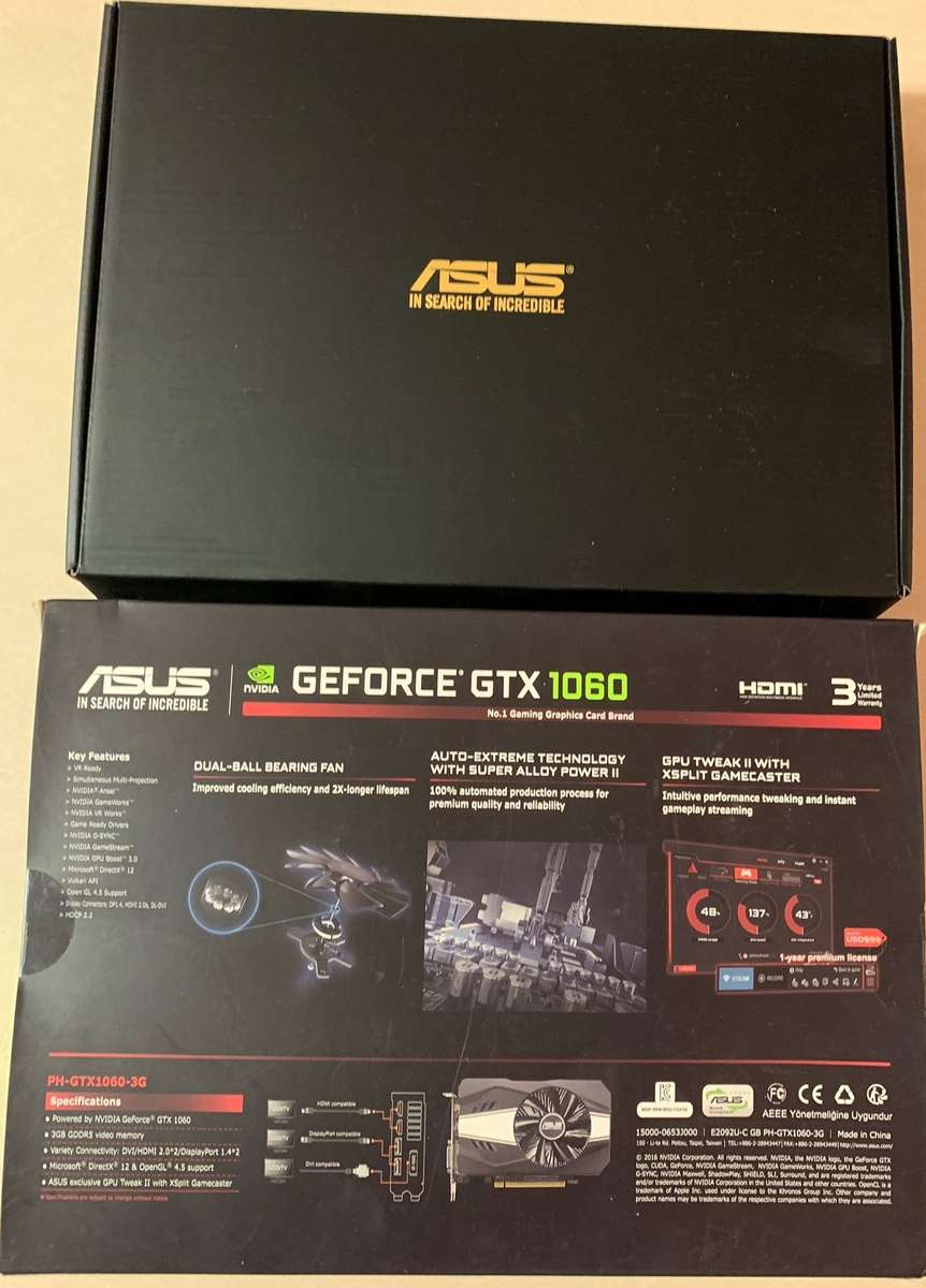 Asus GTX 1060 3GBGPU