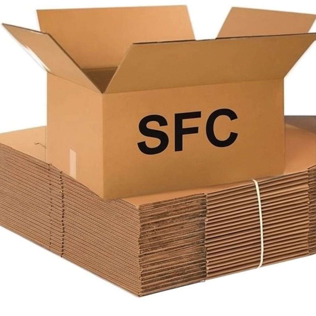 SFC Hardboard box cardboard packaging box pack of 30pcs brown