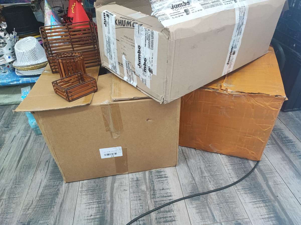 2 Boxes Used Wooden Mixed Items