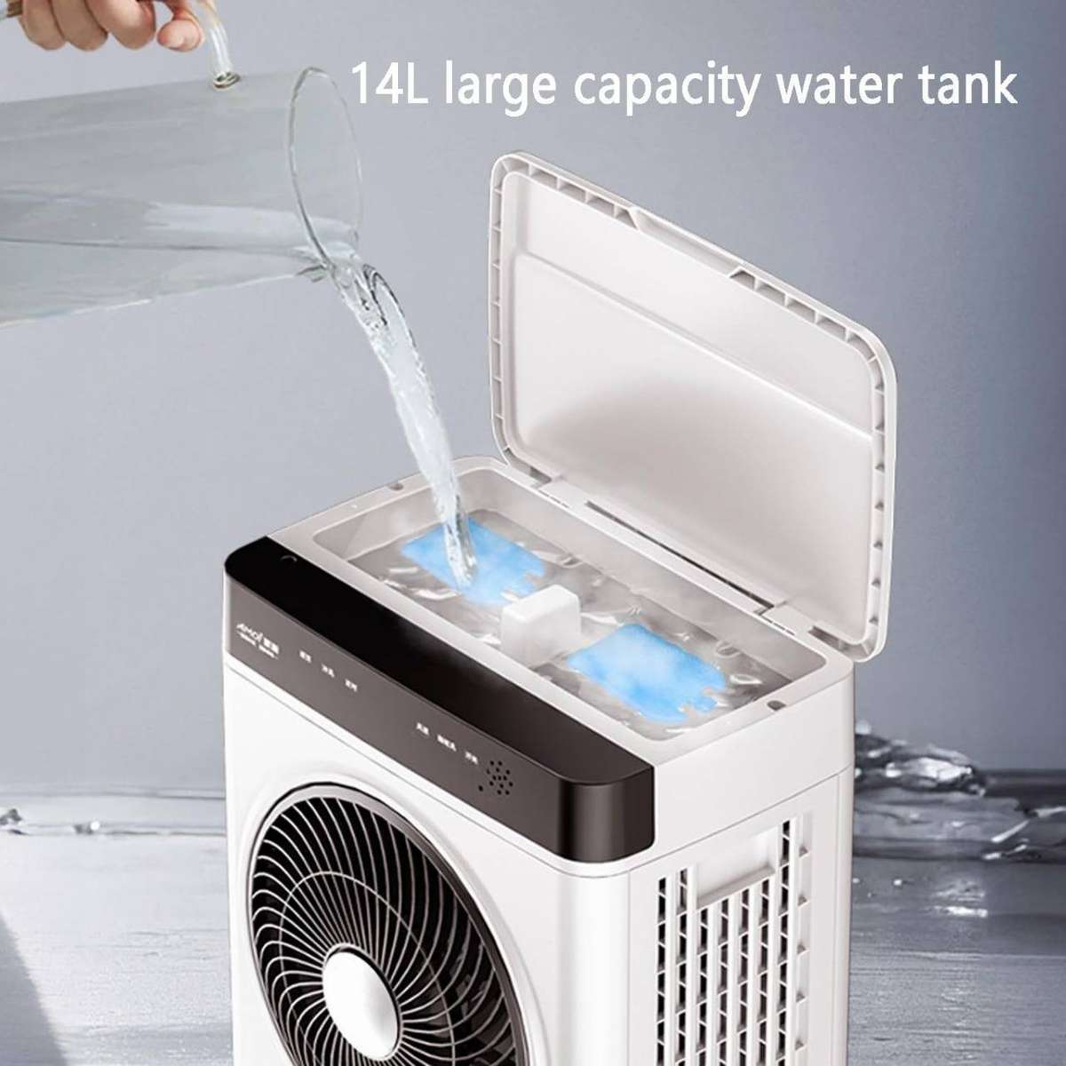 Portable air cooler evaporative air cooler cooling fan with remote