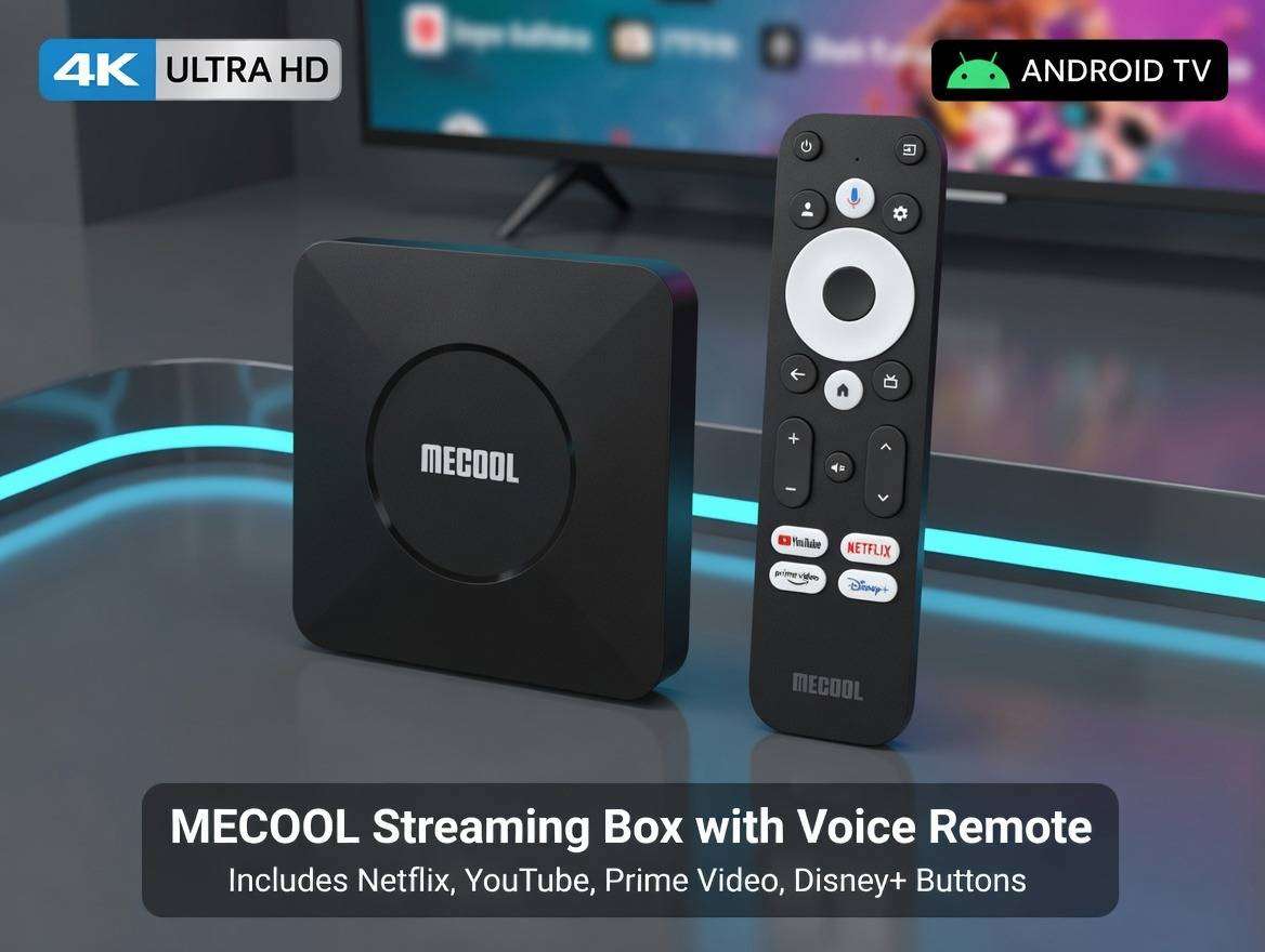 Mecool M2 Pro 4K Google TV Box Smart Streaming Device Wifi Bluetooth