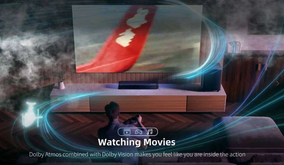 MECOOL KS3 4K android TV soundbar dolby atmos 8 speakers 40W