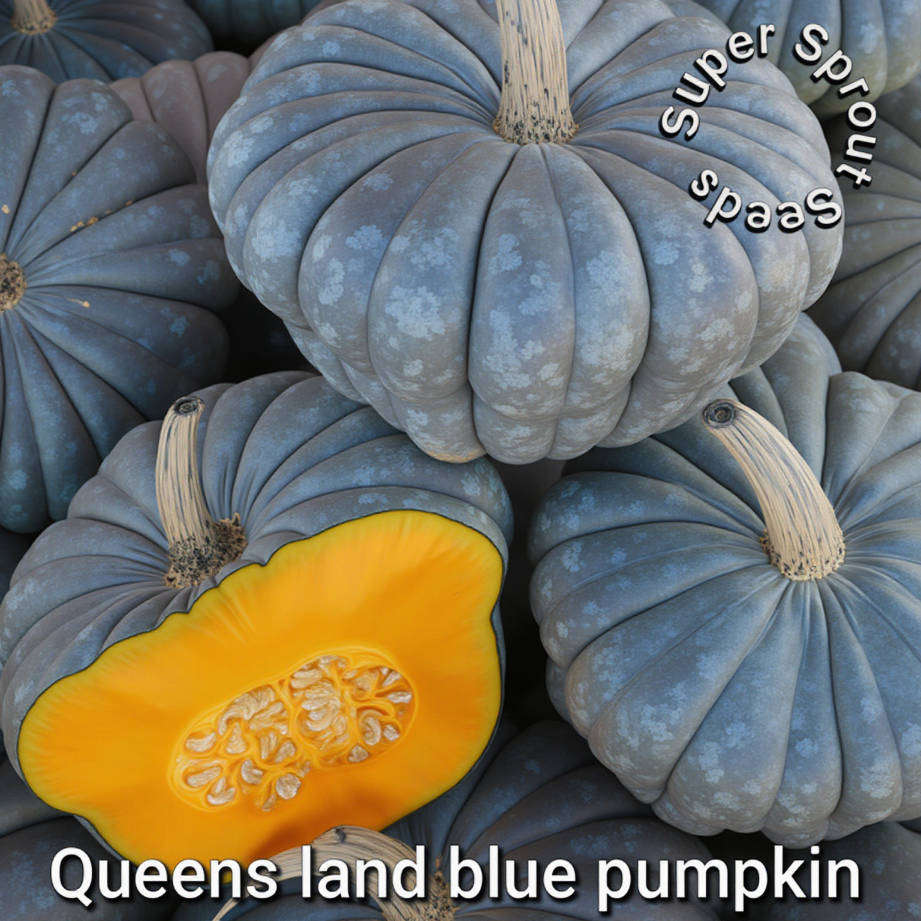QUEENSLAND BLUE PUMPKIN x 10 seeds