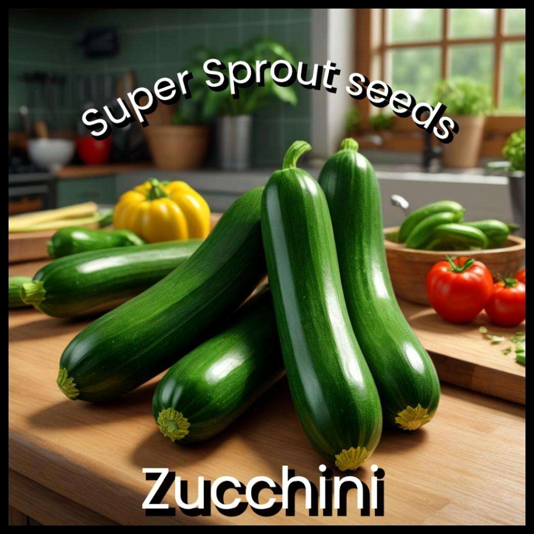 GREEN BUSH ZUCCHINI  x 5 seeds