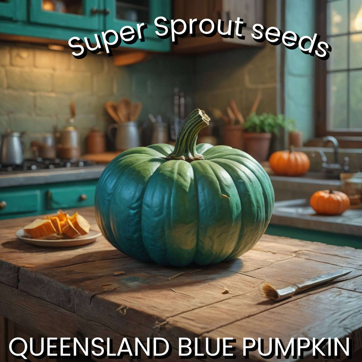 QUEENSLAND BLUE PUMPKIN x 10 seeds