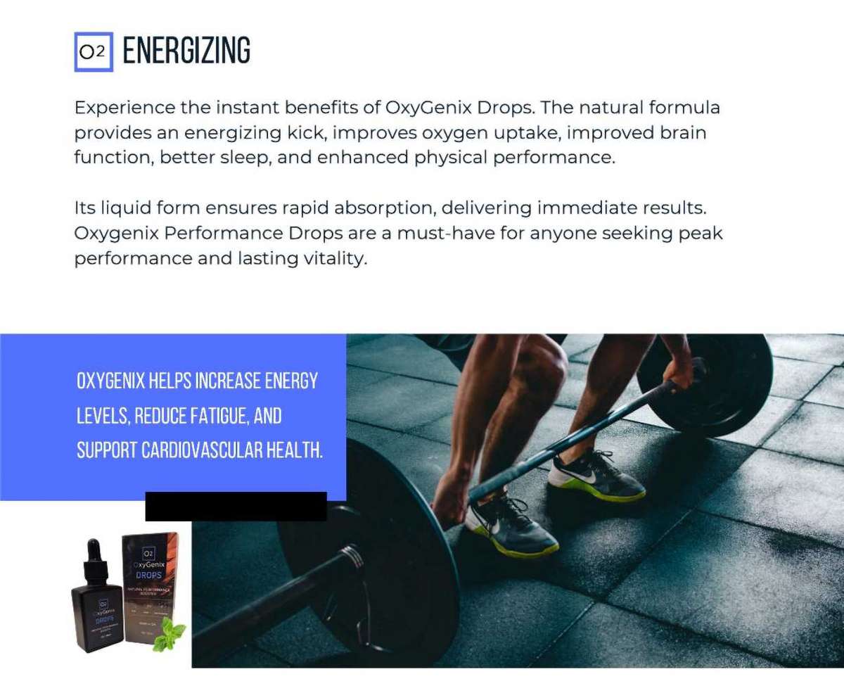 OxyGenix Performance Drops