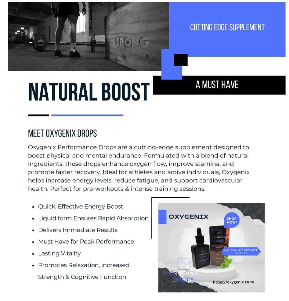 OxyGenix Performance Drops