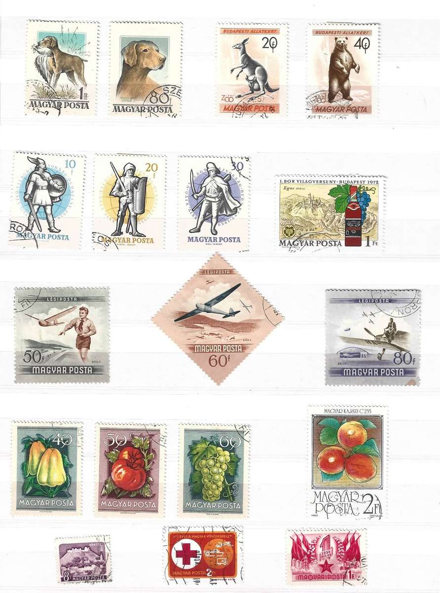 Hungary used stamp collection. Nice package of 13 pages. lots of potential