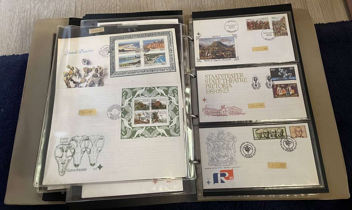 Lot 57 Album full of RSA 1 - 4 series FDC's
