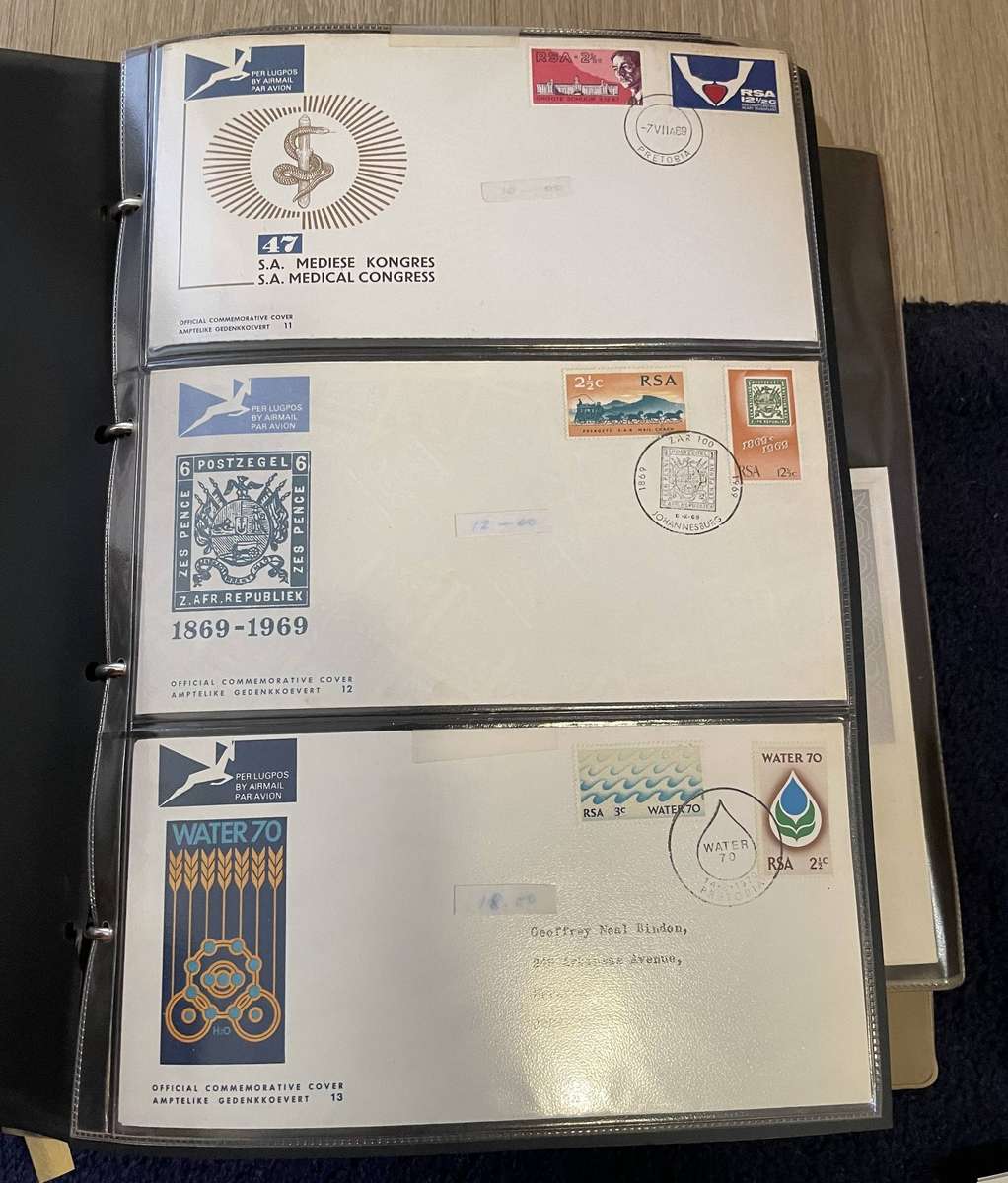 Lot 57 Album full of RSA 1 - 4 series FDC's