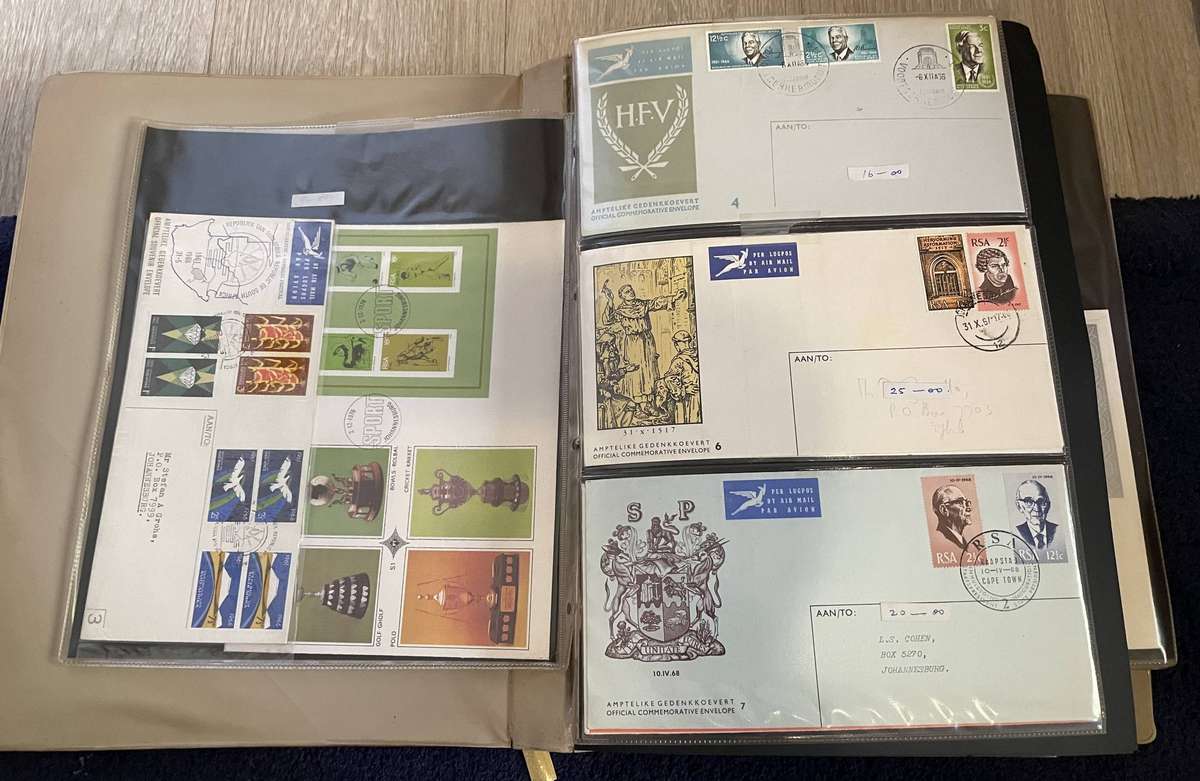 Lot 57 Album full of RSA 1 - 4 series FDC's