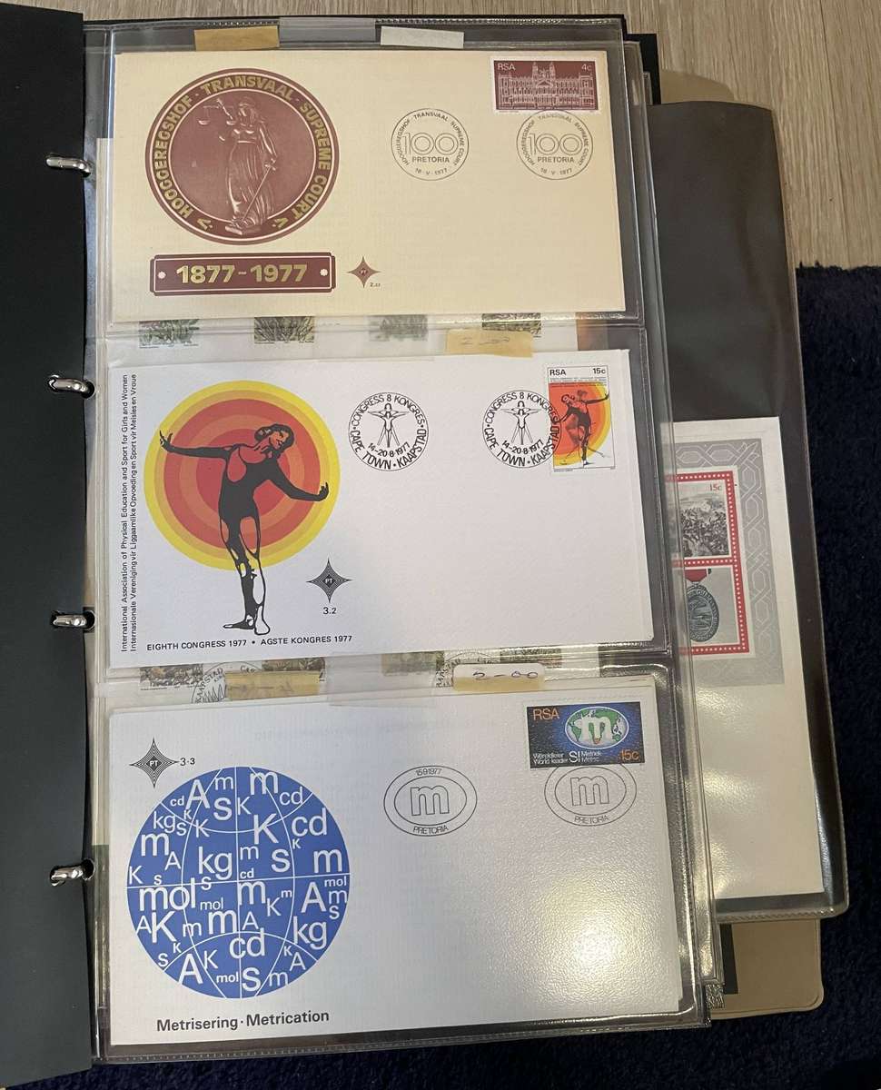Lot 57 Album full of RSA 1 - 4 series FDC's