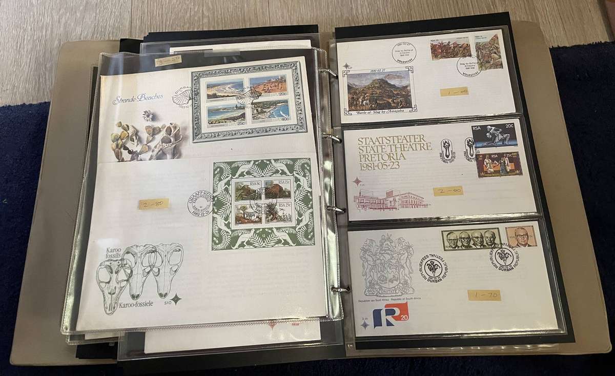 Lot 57 Album full of RSA 1 - 4 series FDC's