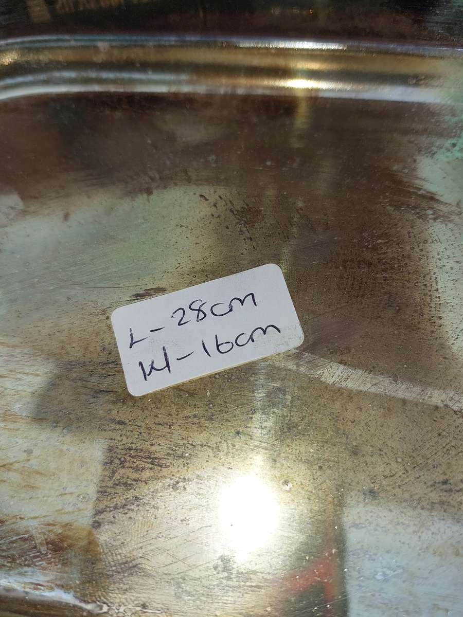 AN OVAL TRAY THAT NEEDS SOME LOVING CARE