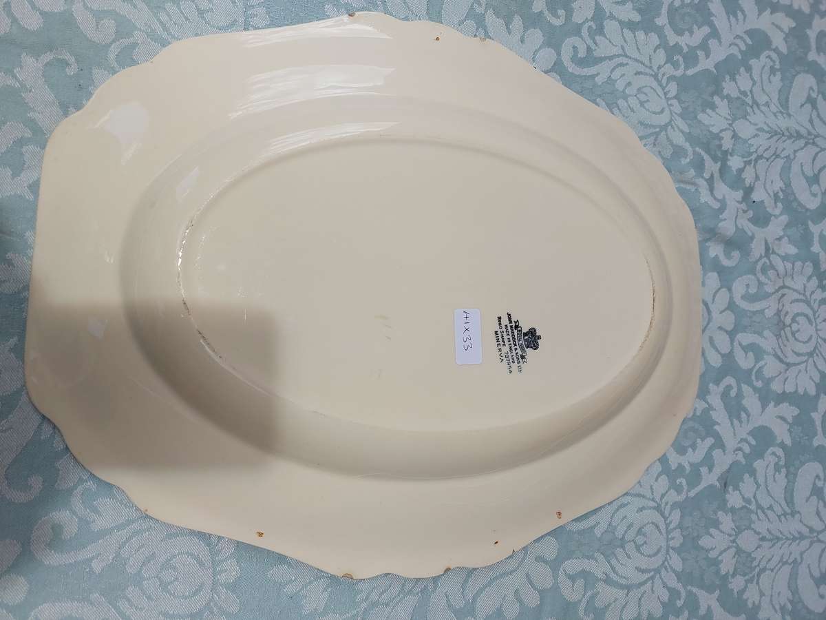 A RARE JOHN MADDOCK & SONS LTD MAD IN ENGLAND REGD SHAPE PLATTER