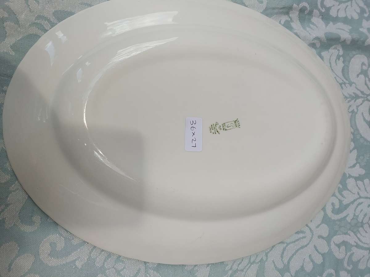 A CHINAMADA IRON STONE WITH FLORAL PATTERN SERVING PLATTER