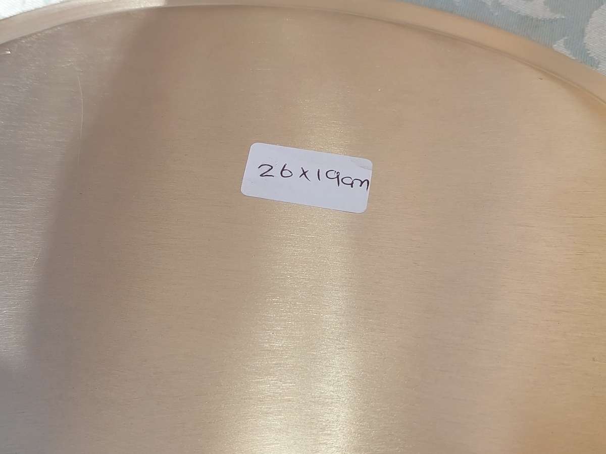 A VINTAGE OVAL CHASE EDGE SERVING TRAY