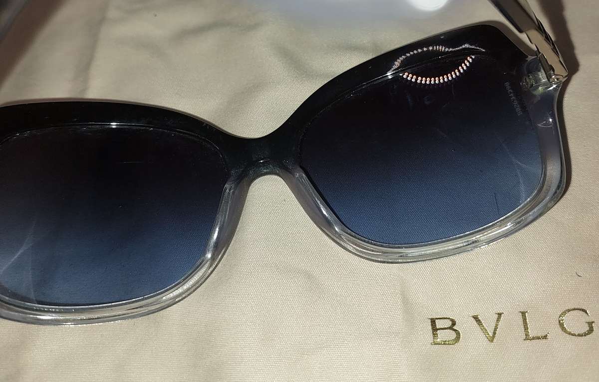 TWO BEAUTIFULL BVLGARI WOMANS SUNGLASSES SOLD AS IS