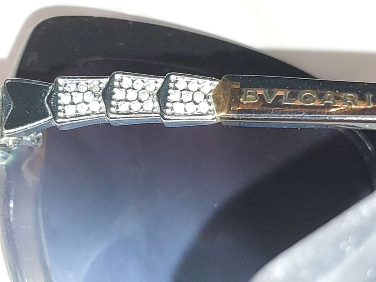 TWO BEAUTIFULL BVLGARI WOMANS SUNGLASSES SOLD AS IS