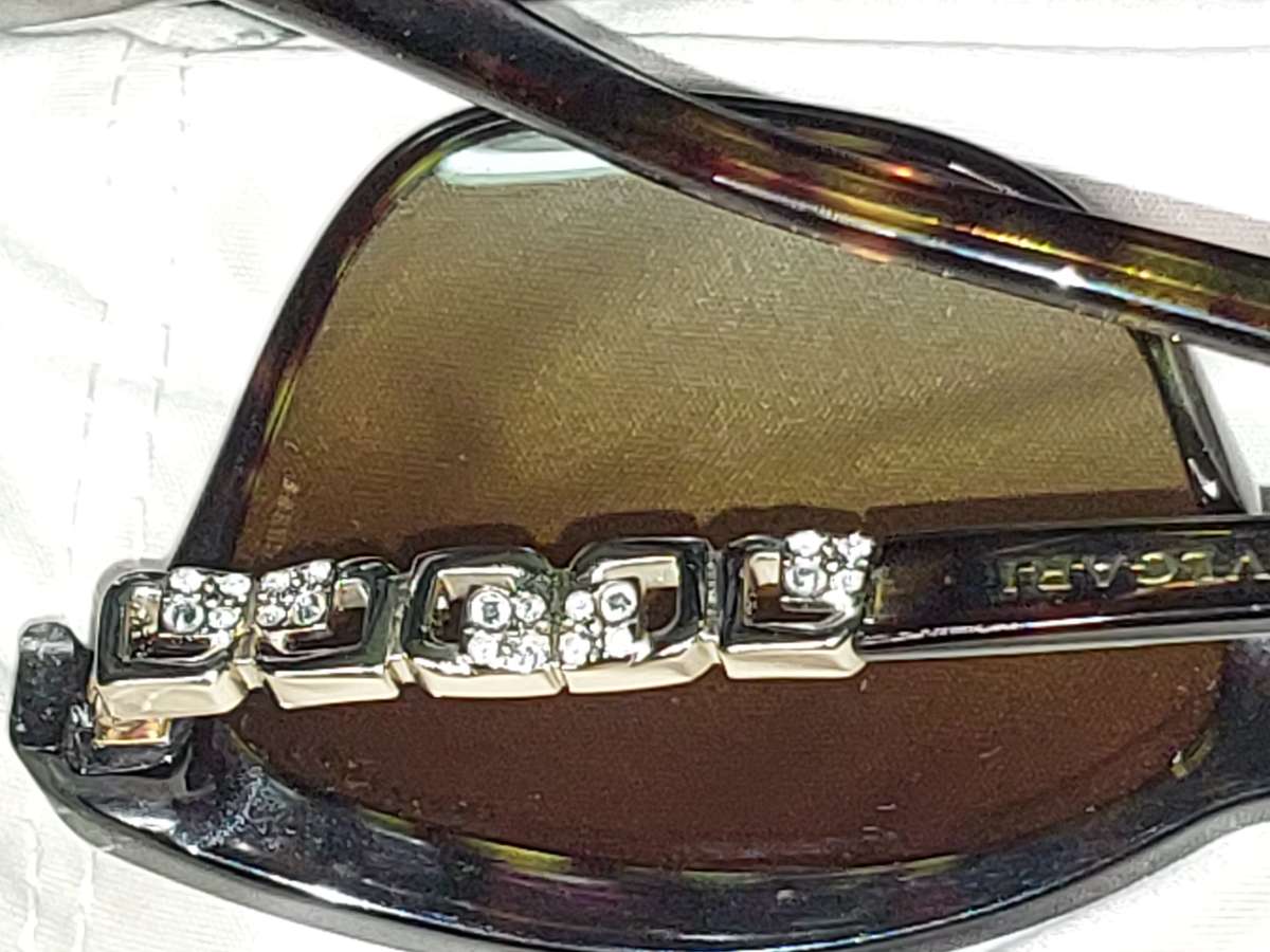 TWO BEAUTIFULL BVLGARI WOMANS SUNGLASSES SOLD AS IS