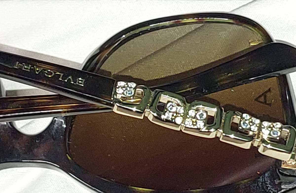 TWO BEAUTIFULL BVLGARI WOMANS SUNGLASSES SOLD AS IS