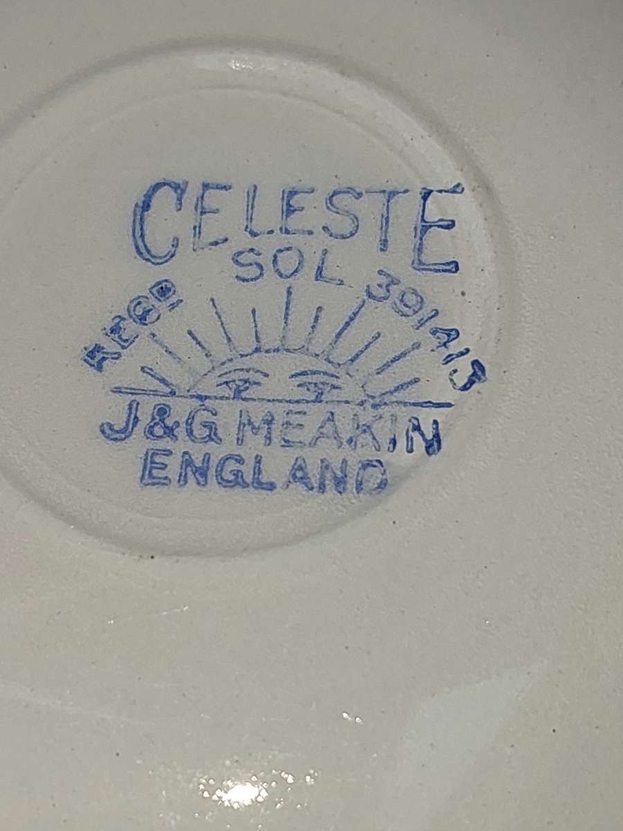 A VINTAGE CELESTE SOL  REG SOL39141J  J&G MEAKEN ENGLAND POWDER BLUE SET