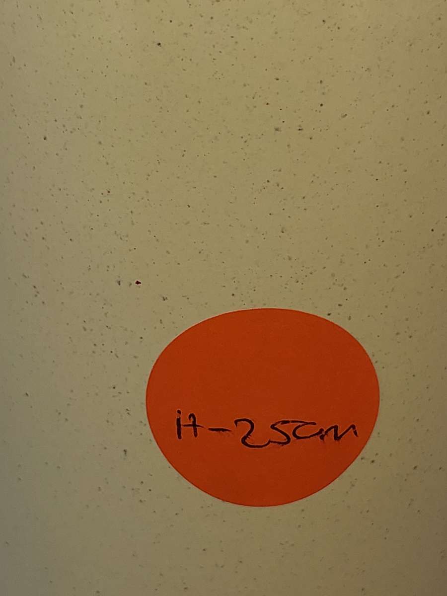 A BEIGE DESERT STONEWARE  COFFEE SET OF FIVE CUPS AND A JUG  SOLD AS IS