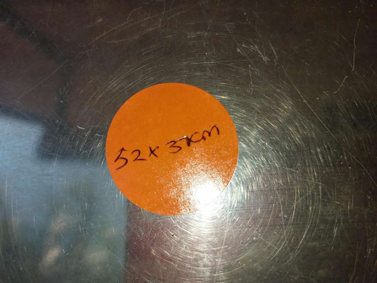 A VINTAGE SILVER PLATED OVAL SERVING TRAY SOLD AS IS