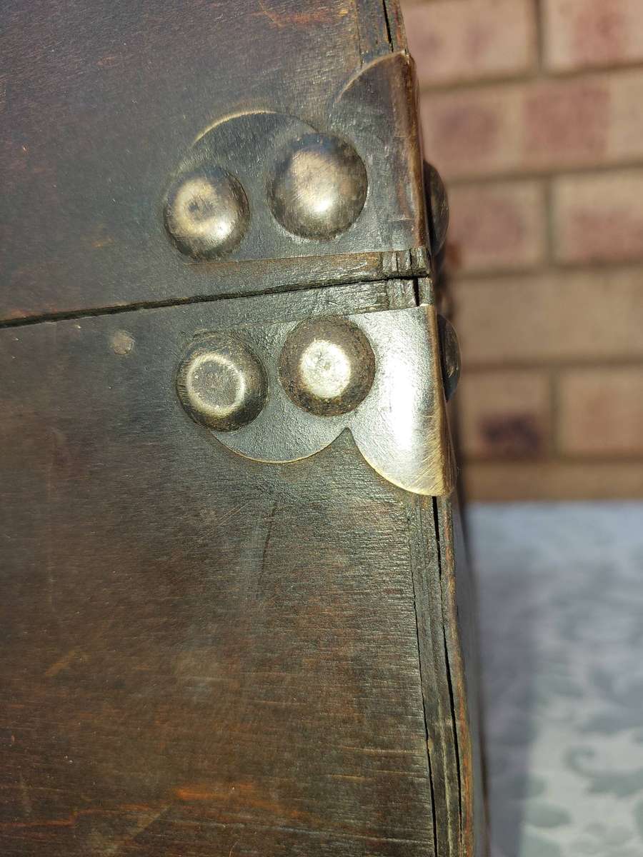 AN ART DECOR WOODEN PIRATES CHEST SOLD AS IS