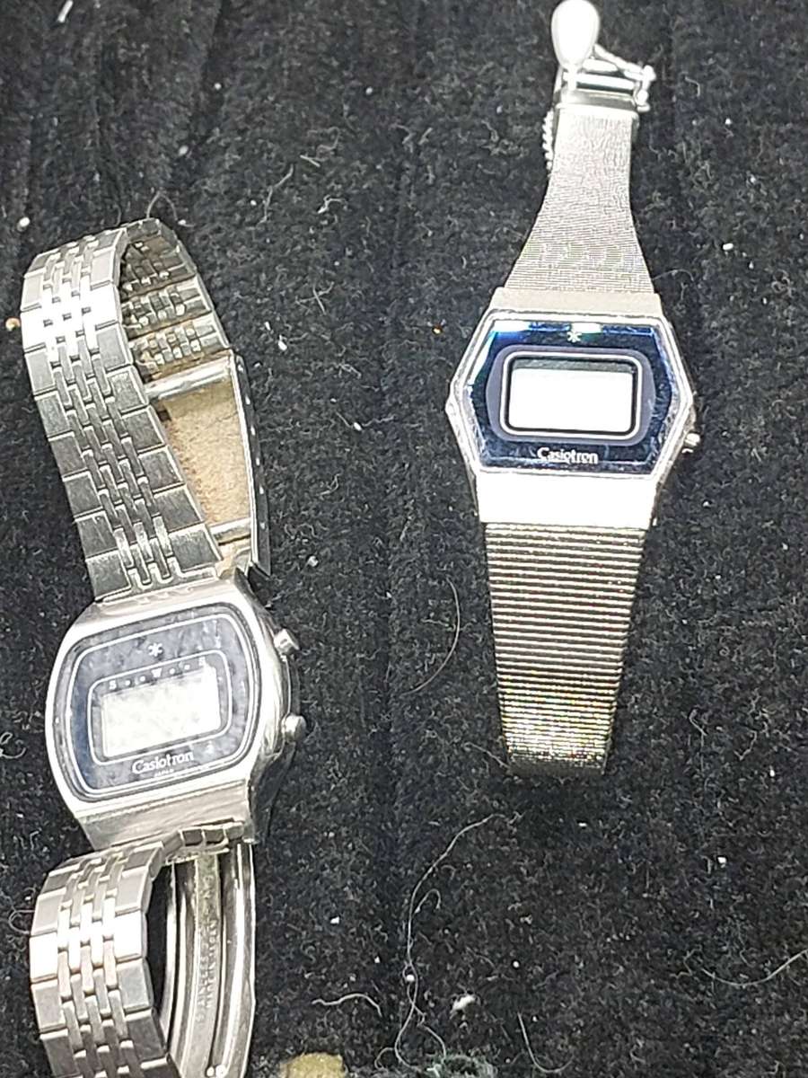 TWO LADIES DIGITAL CASIO WATCHES SOLD AS IS