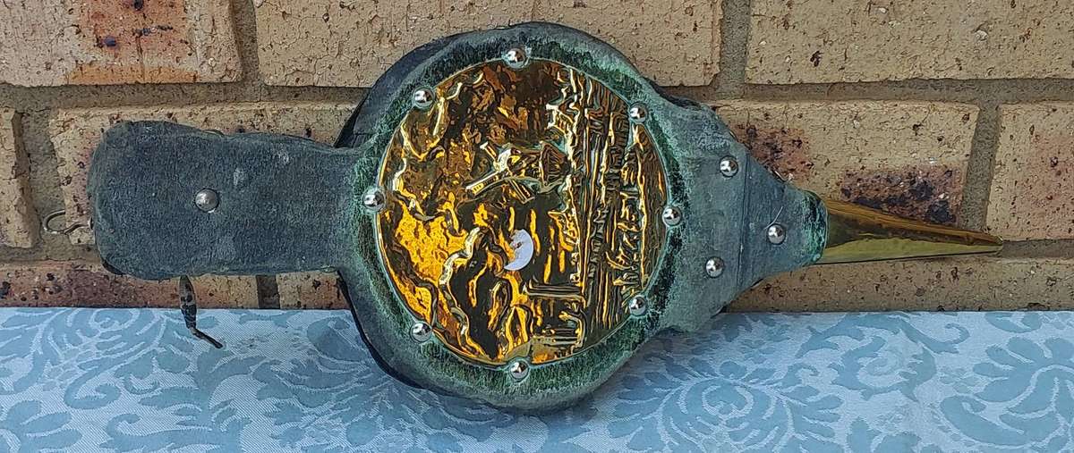 A DUTCH FIREPLACE BELOWS SOOD AS IS