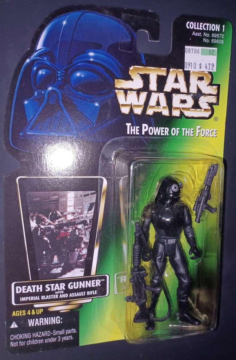 Death Star Gunner Green Card Star Wars POTF Kenner 1996