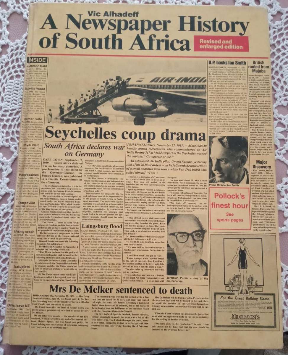 A Newspaper History of South Africa - Vic Alhadeff