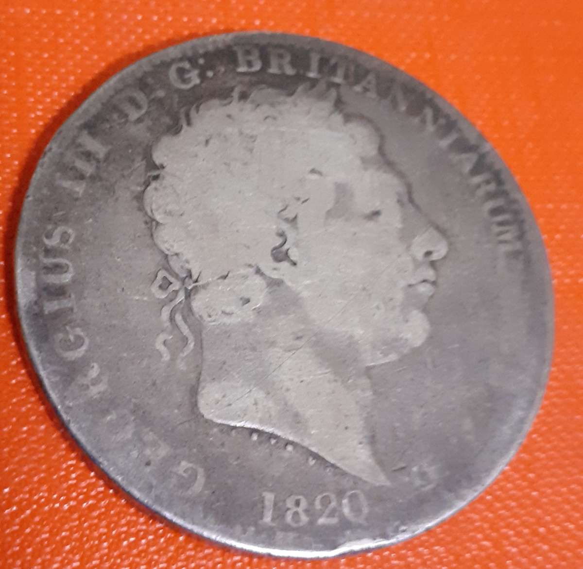 1820 Silver CROWN LX Coin George III 28.gr .925.