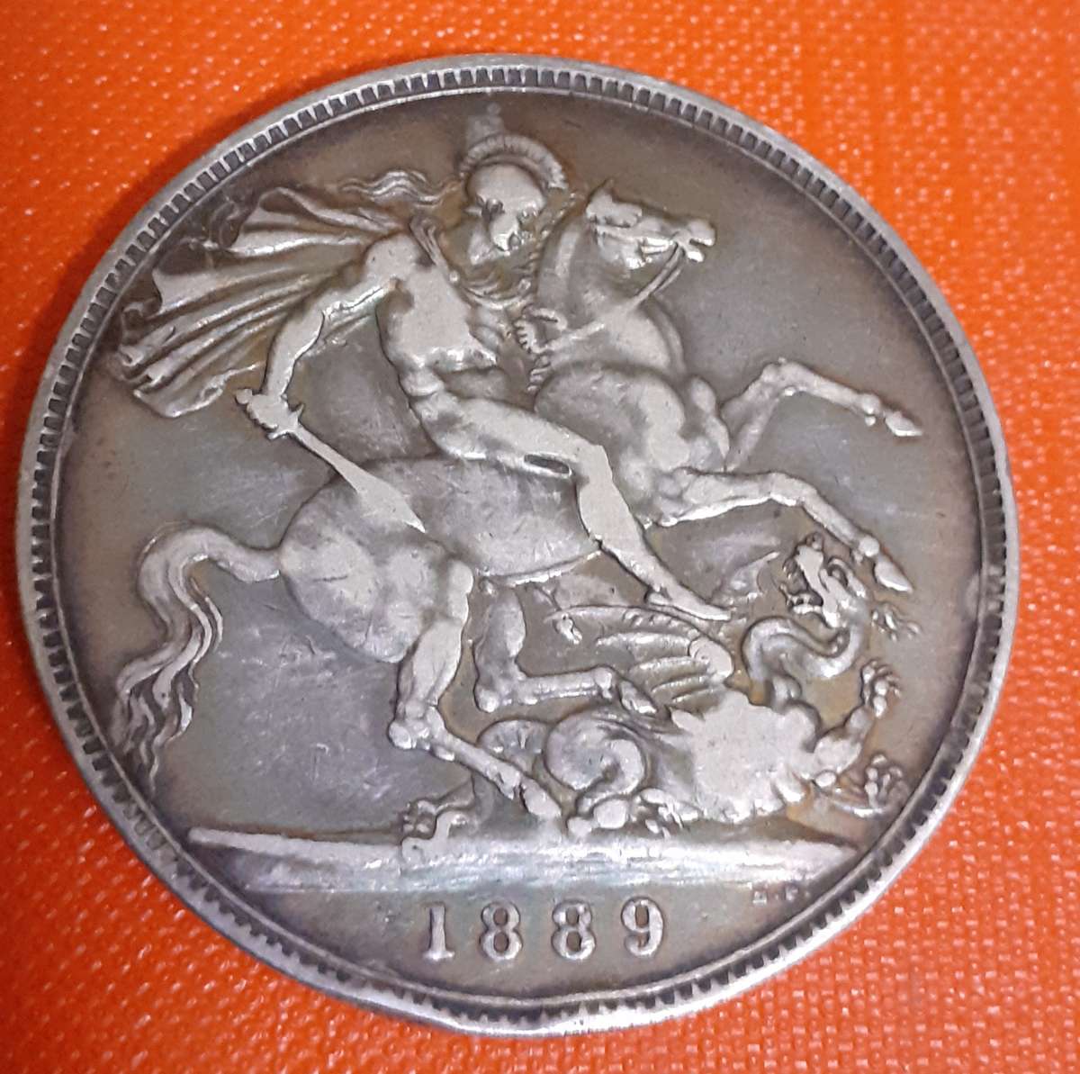 Queen Victoria - 1889 Silver (.925) Crown -  27.7g