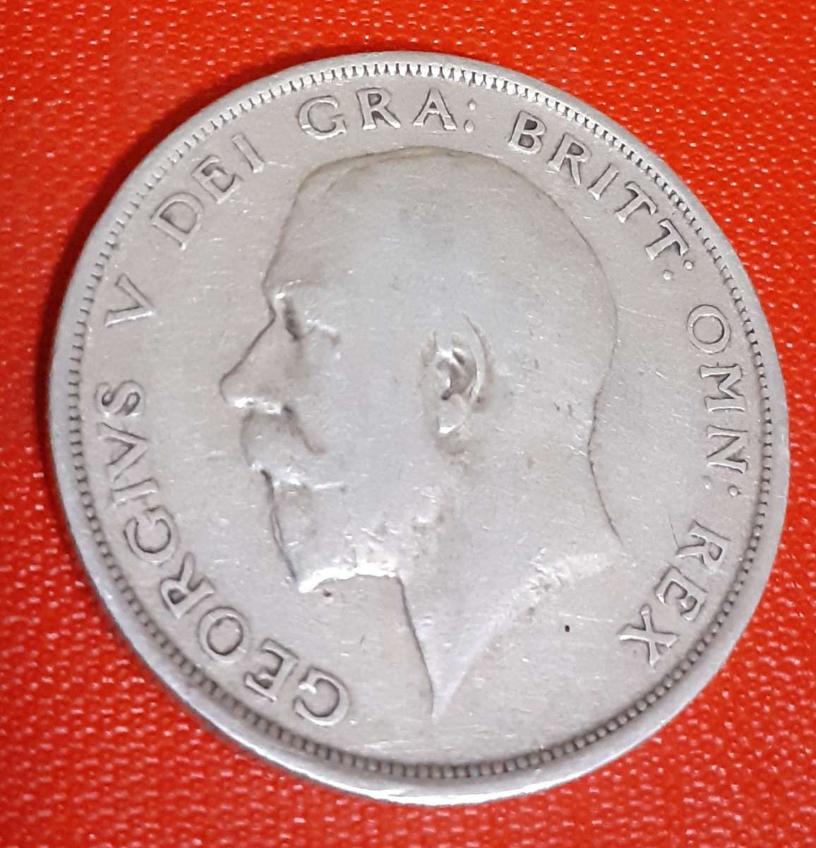 Great Britain 1918  .925 Silver Half Crown George V