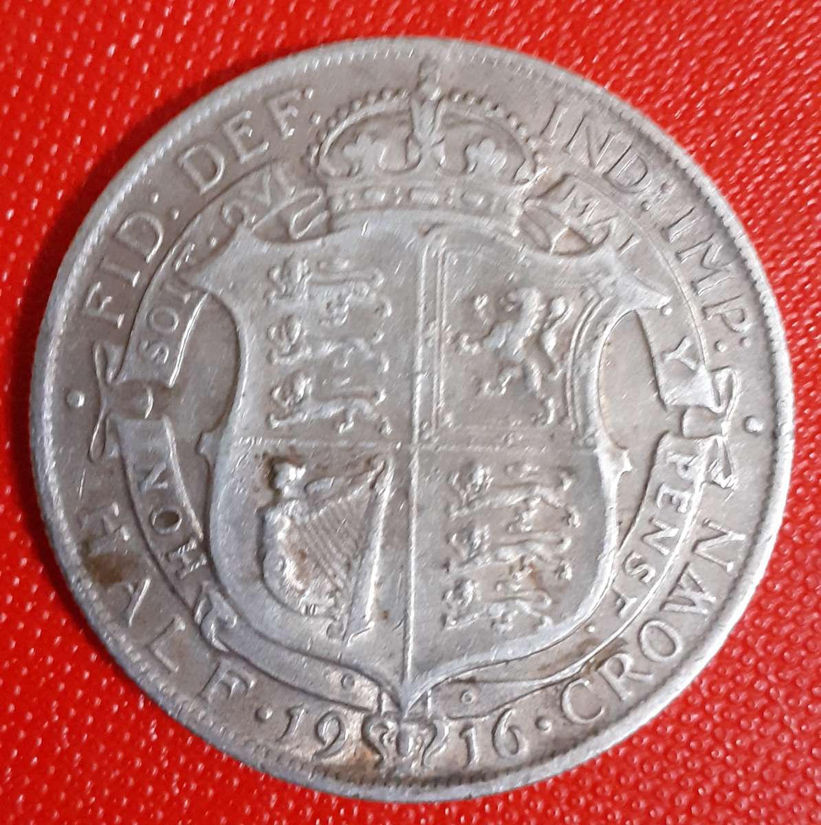 1916 Half Crown Silver .925 George V 14gr.