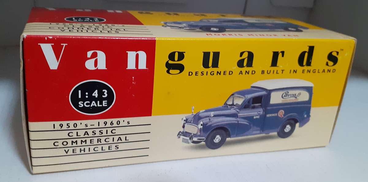 Lledo Vanguards 1:43 VA11007 MORRIS MINOR VAN BMC SERVICE MINB.