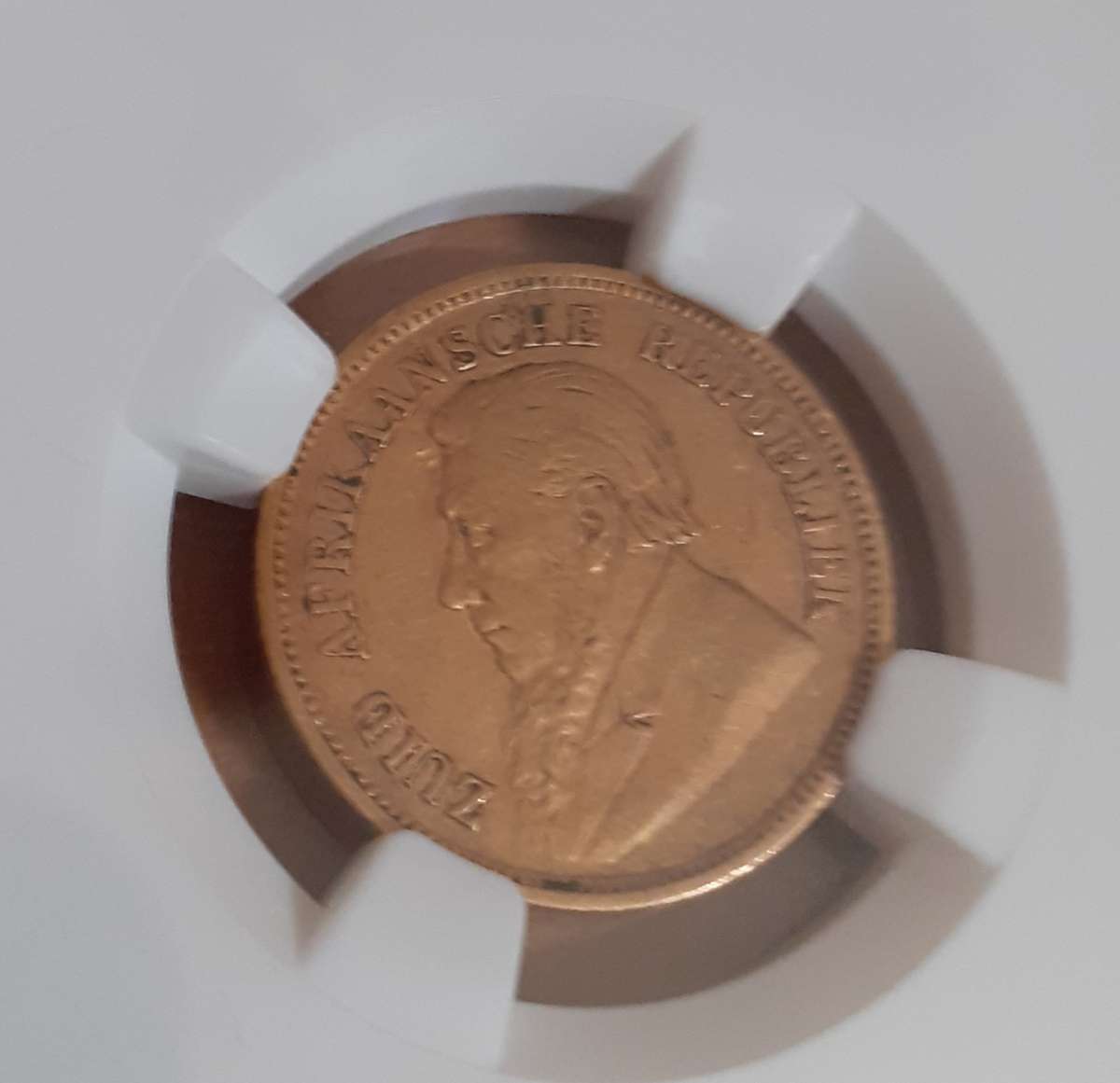 Paul Kruger ZAR Gold Half Pond 1897 NGC VF 35