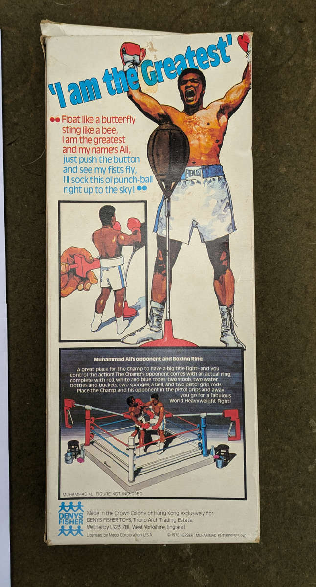 *RARE* Vintage Mego Denys Fisher 1976 Muhammad Ali boxing 10'' action figure - Boxed