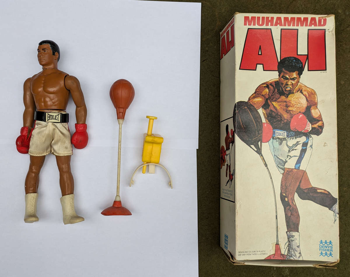 *RARE* Vintage Mego Denys Fisher 1976 Muhammad Ali boxing 10'' action figure - Boxed